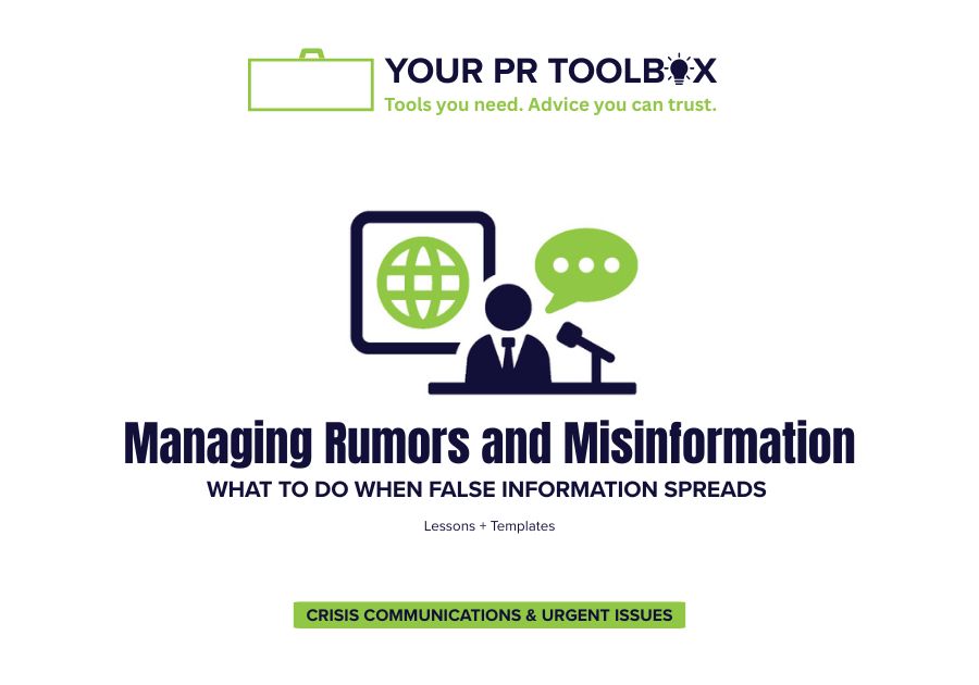 Image with words Managing Rumors and Misinformation