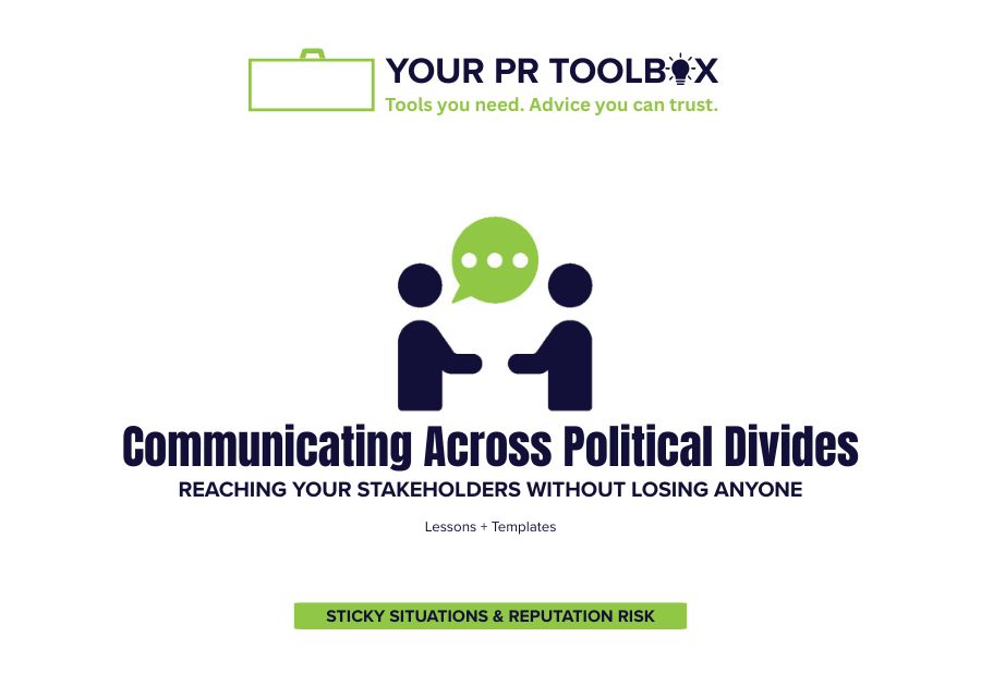 Image with words Communicating Across Political Divides