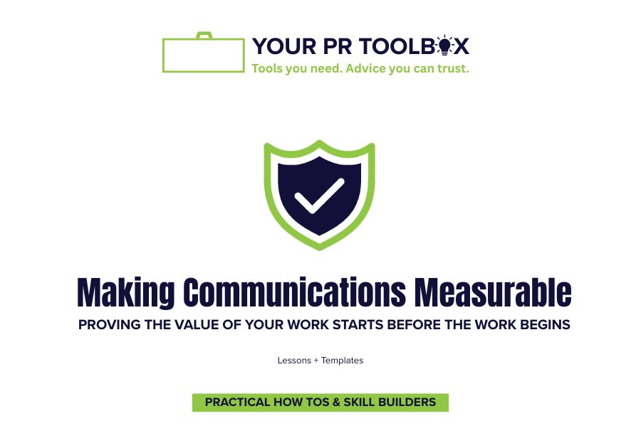 Image with words Making Communications Measurable