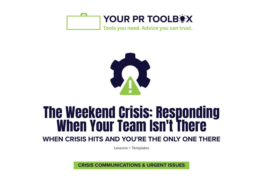 Image with words The Weekend Crisis: Responding When Your Team Isn't There